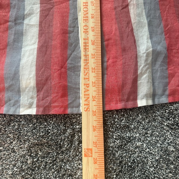 Vintage 60s Arrow Shirt Men M Red White Stripe Loop Collar Camp Made USA - Picture 7 of 11